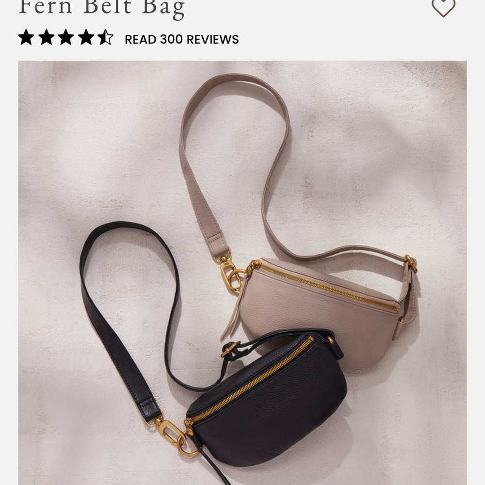 Navy Hobo Fern Leather Belt Bag - Picture 6 of 15